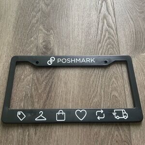 poshmark black car license plate frame